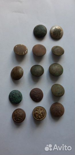 Пуговицы царские с орлами и без