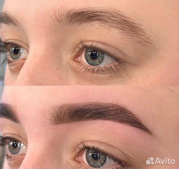 Коррекция, окрашив. бровей, ду, ламинирование ресн