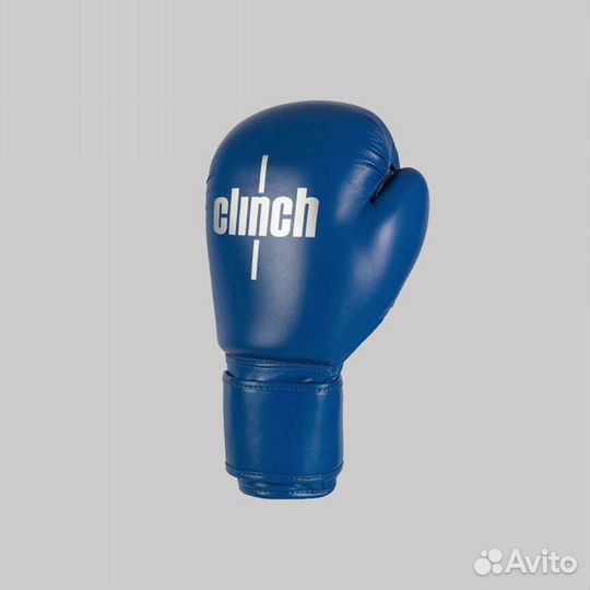 Боксерские перч. кожа Clinch OlimpPlus 14унц синие