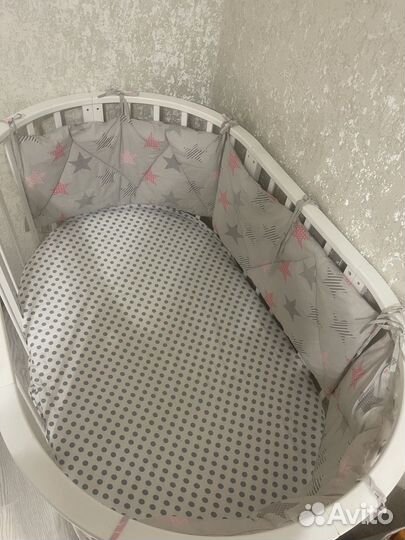 Кроватка трансформер 9 в 1 с матрасами