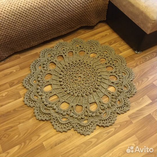 Вязаный ковер (хлопок/вискоза) 1метр