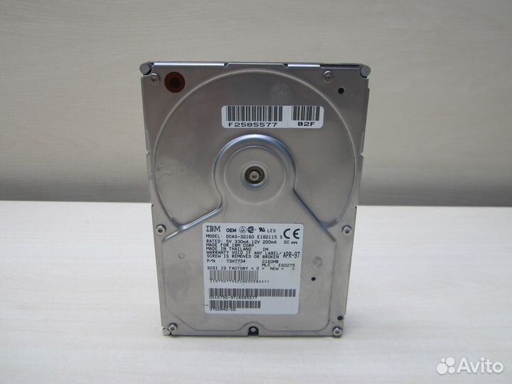 HDD IBM dcas-32160 (2,1GB) scsi SCA-80 №17