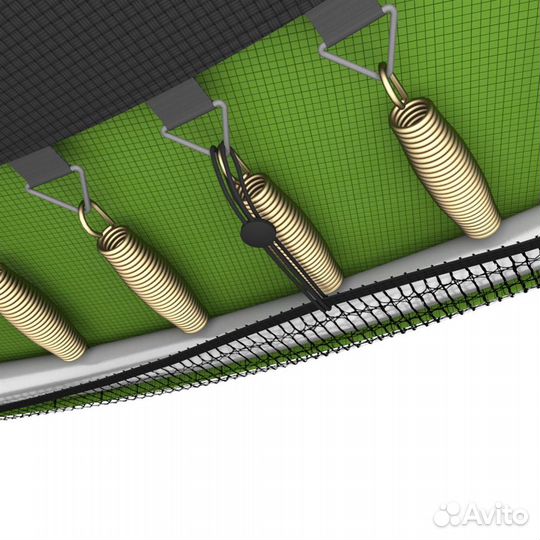 Батут с сеткой unix line Simple 10 ft Green outsid