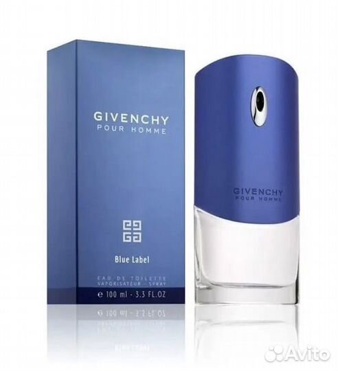 Givenchy pour homme blue label 100мл