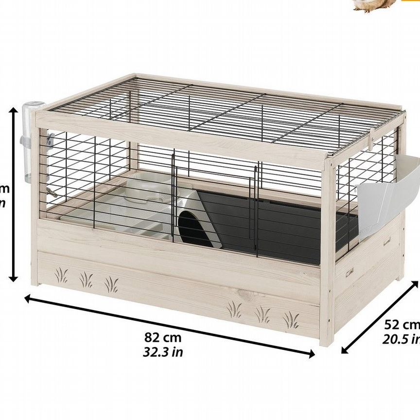 Клетка Ferplast arena 80 nera для морских свинок
