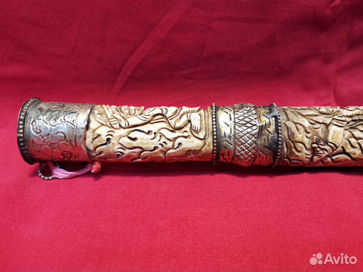 Труба музыкальная. флейта.ритуальная.Тибет