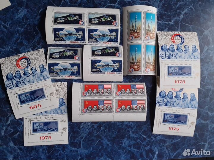 Космос. Марки, сцепки СССР