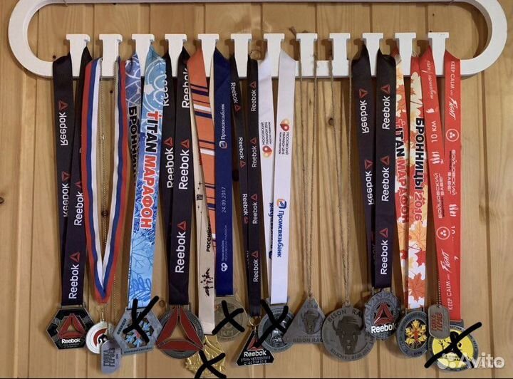 Медали с забегов и марафонов