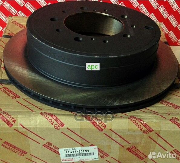 Oetoy-4243160290 диск тормозной задний Toyota