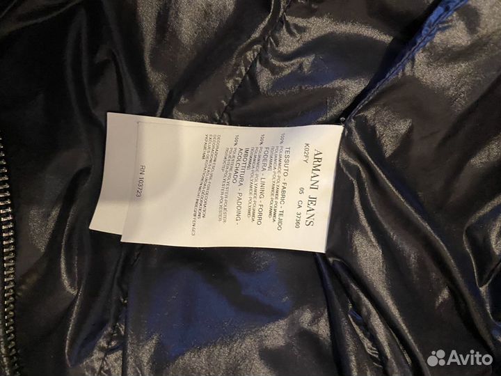 Пуховик armani