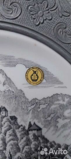 Винтажная тарелка winterling schwarzenbach