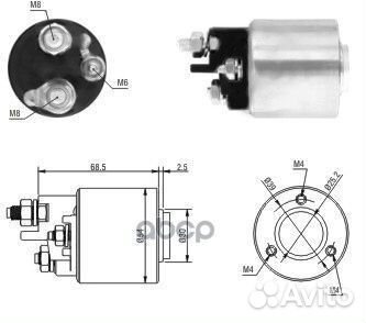 Втягивающее реле стартера 46113 meat & doria