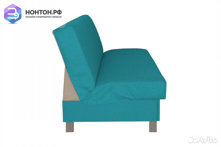 Диван книжка Ручеек на высоких ножках бирюзовый