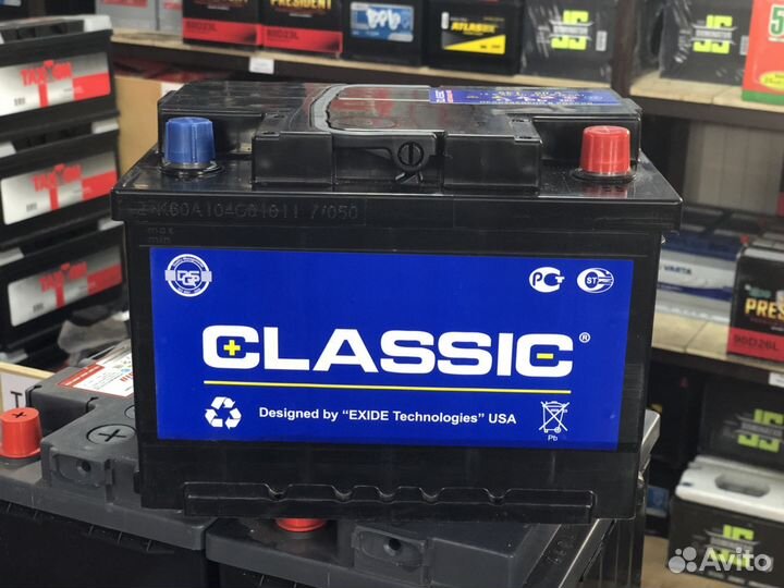 Аккумуляторы classic 60 низкий на Форд