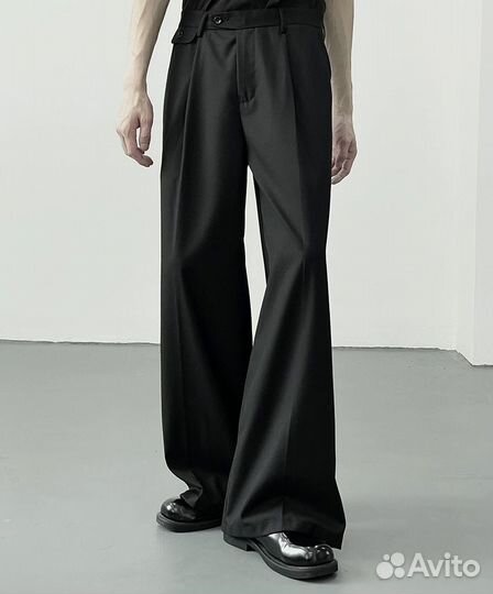 Брюки Широкие Черные Классические
