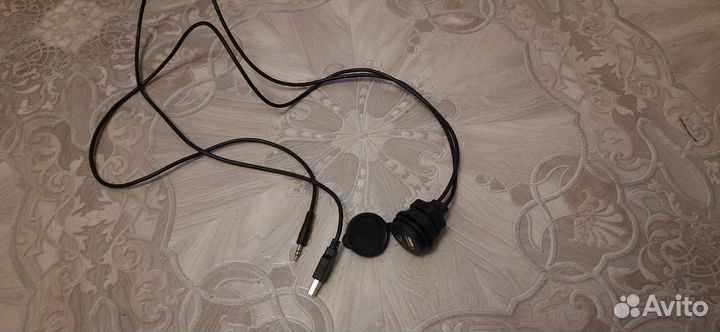 Удлиннитель 3,5 наушники и usb
