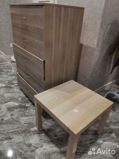 Икеа комод Тодален и журнальный столик Лакк