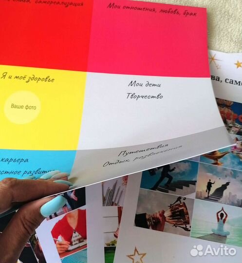 Карта желаний А3, набор для создания с картинками