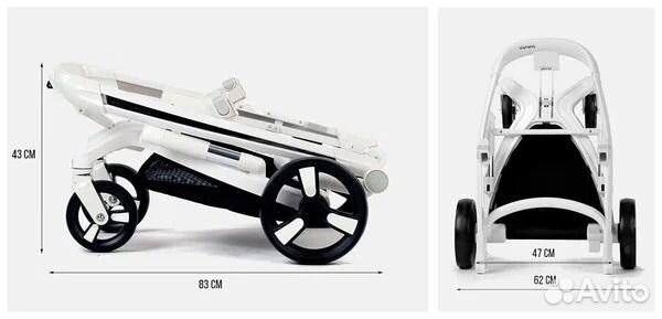 Коляска 2 в 1 бу люлька и прогулочный блок