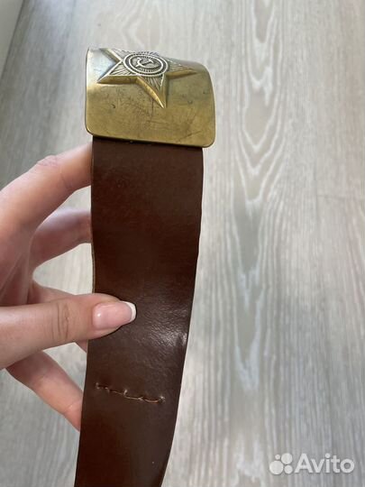 Ремень армейский СССР, кожа