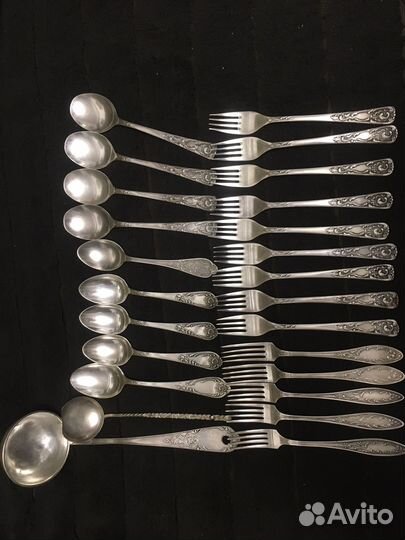 Наборы мельхиор Фаберже,Дубок, зиш,Пламя