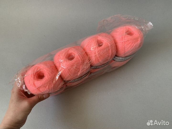 Пряжа для вязания Розовая акрил 100гр