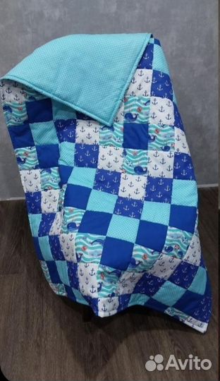 Лоскутное детское одеяло