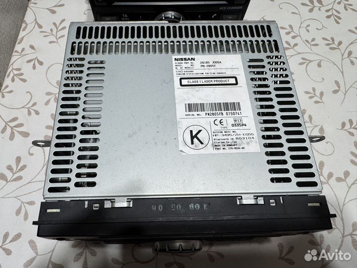 Штатная магнитола nissan qashqai j10