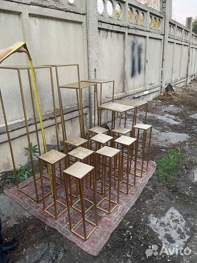 Свадебные стойки для цветов в аренду