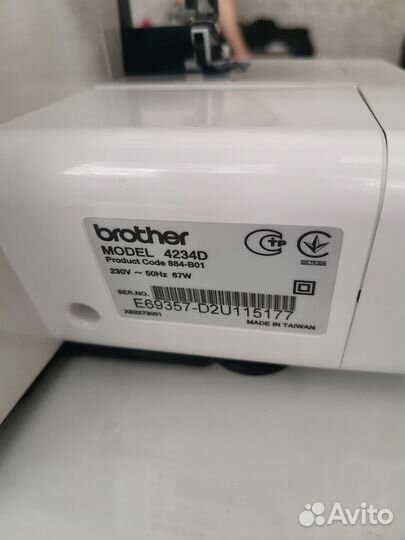 Оверлок brother 4234d 4-х ниточный