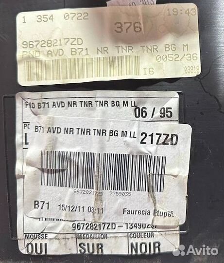 Обшивка двери Citroen C4 B7