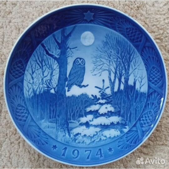 Винтажные коллекционные рождественские тарелки