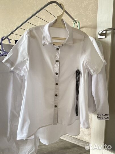 Блузки рубашки школьные на девочку