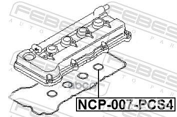 NCP007PCS4 прокладка свечного колодца к-кт(4)