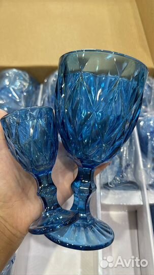 Наборы фужеры+рюмки по 6 шт