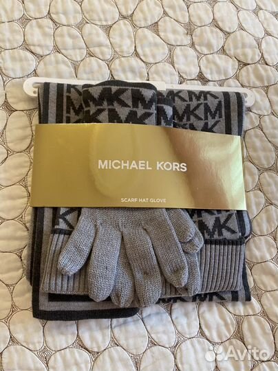 Шапка, шарф, перчатки Michael Kors оригинал