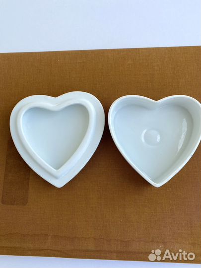 Керамическая винтажная шкатулка сердечко Германия