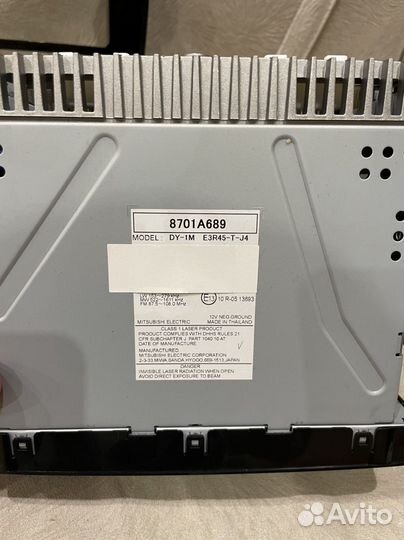 Штатная магнитола на mitsubishi outlander 3