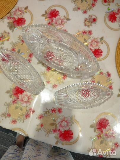 Салатник хрустальный