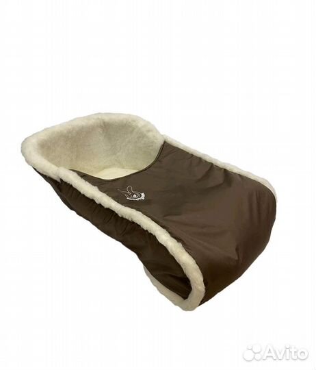 Меховое сиденье для санок с чехлом для ног