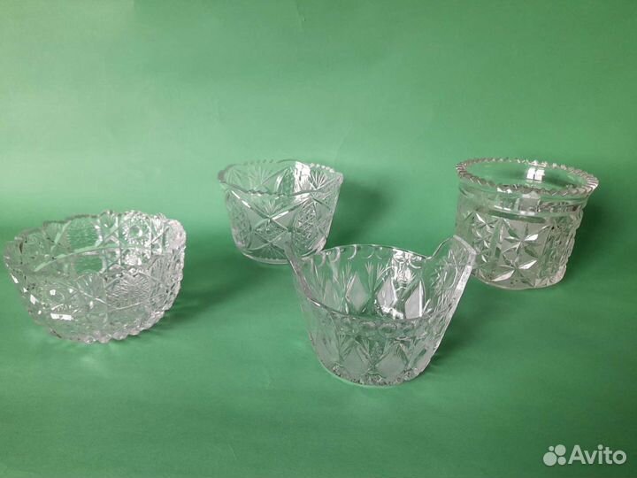Винтажные вазы из хрусталя