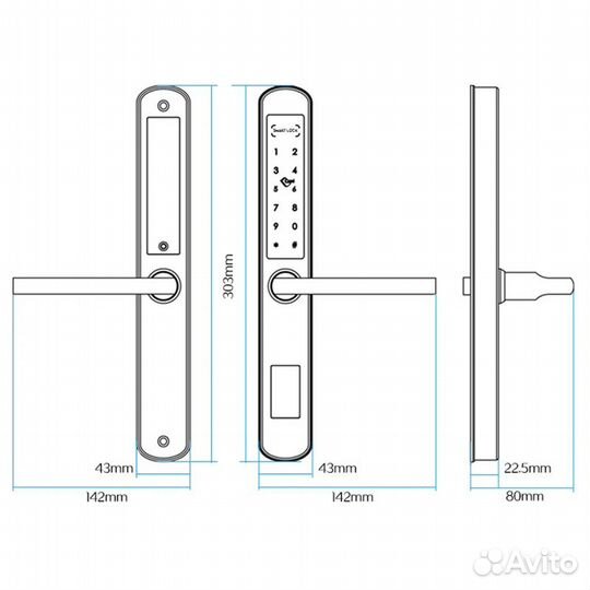 Электронный смарт-замок TTLock Narro