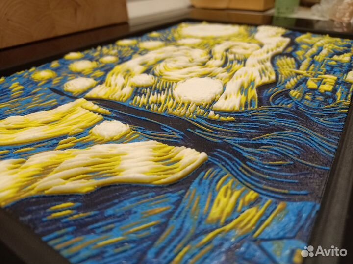 Репродукция печать картины на 3Д принтере