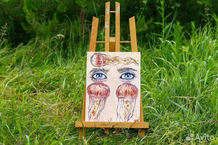 Картина маслом сюрреализм 20х25