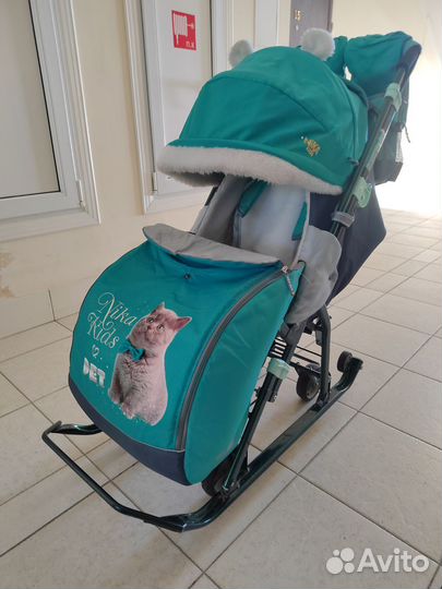 Детские санки коляска Nika