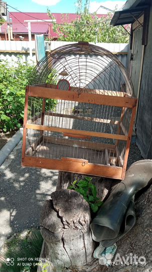 Клетка для птиц из дерева