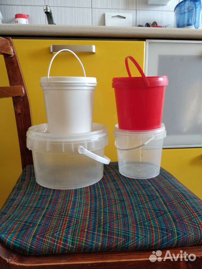 Ведро пищевое, пластик