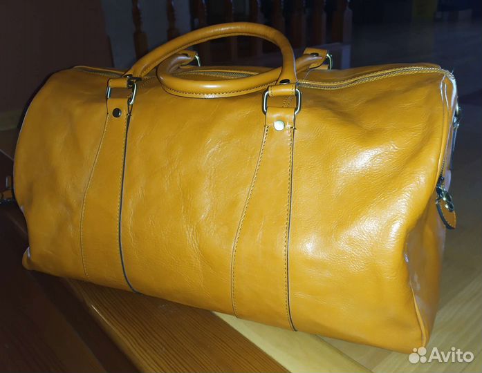 Сумка дорожная мужская натуральная кожа