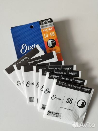 Струны для семиструнной электрогитары Elixir 10-56