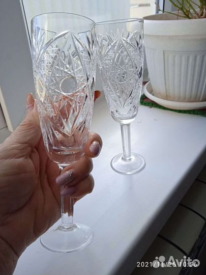 Фужеры хрустальные СССР